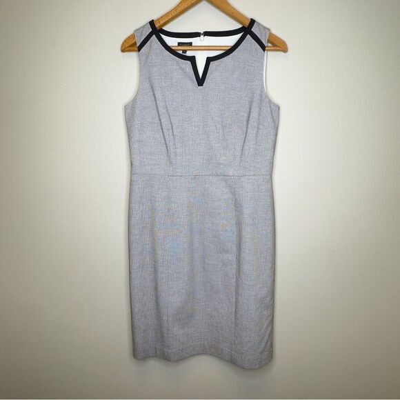 Talbots Split-Neck Sheath Sleeveless Dress - Size 10 - Picture 1 of 9